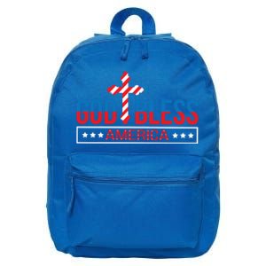 Patriotic Usa Gift God Bless America Gift 16 in Basic Backpack