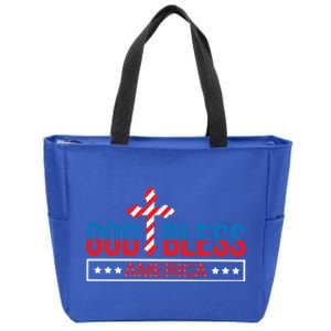 Patriotic Usa Gift God Bless America Gift Zip Tote Bag