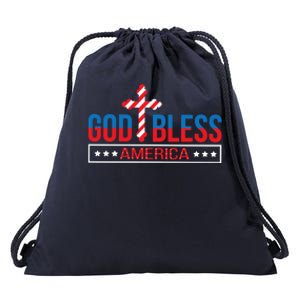 Patriotic Usa Gift God Bless America Gift Drawstring Bag