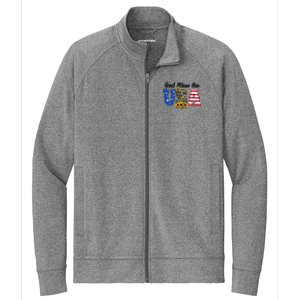 Patriotic Usa Gift Great Gift God Bless America Great Gift Stretch Full-Zip Cadet Jacket