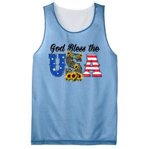 Patriotic Usa Gift Great Gift God Bless America Great Gift Mesh Reversible Basketball Jersey Tank