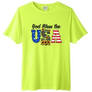 Patriotic Usa Gift Great Gift God Bless America Great Gift Tall Fusion ChromaSoft Performance T-Shirt