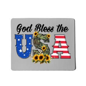 Patriotic Usa Gift Great Gift God Bless America Great Gift Mousepad