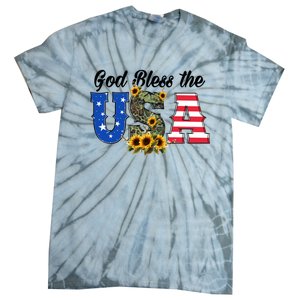 Patriotic Usa Gift Great Gift God Bless America Great Gift Tie-Dye T-Shirt