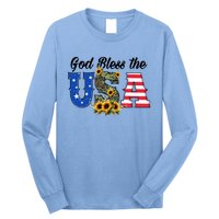 Patriotic Usa Gift Great Gift God Bless America Great Gift Long Sleeve Shirt