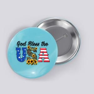 Patriotic Usa Gift Great Gift God Bless America Great Gift Button