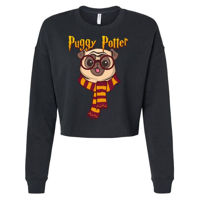 Puggy Potter Cropped Pullover Crew