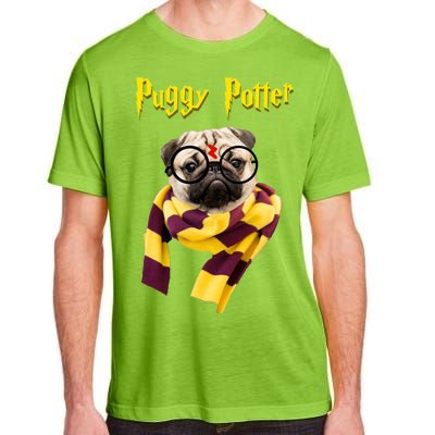 Puggy Potter Funny Parody Movie Adult ChromaSoft Performance T-Shirt