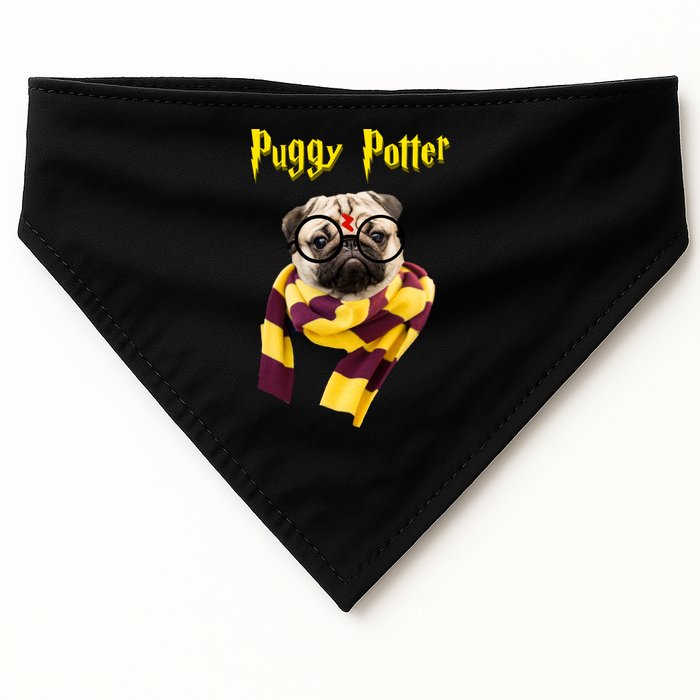 Puggy Potter Funny Parody Movie USA-Made Doggie Bandana