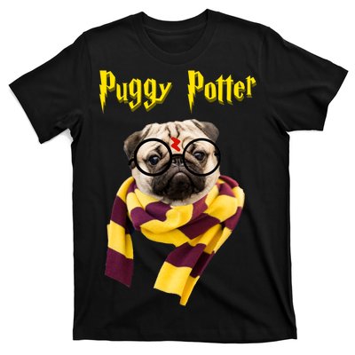 Puggy Potter Funny Parody Movie T-Shirt