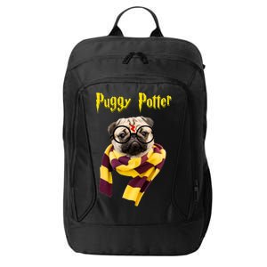 Puggy Potter Funny Parody Movie City Backpack