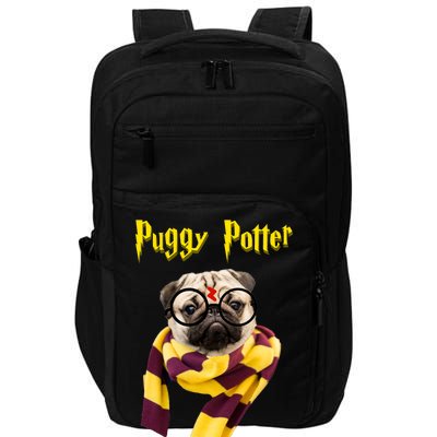 Puggy Potter Funny Parody Movie Impact Tech Backpack