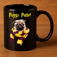 Puggy Potter Funny Parody Movie 11oz C Handle Ceramic Mug