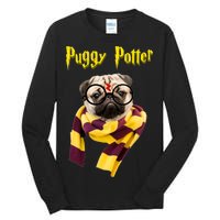 Puggy Potter Funny Parody Movie Tall Long Sleeve T-Shirt