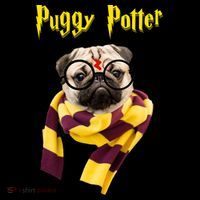 Puggy Potter Funny Parody Movie Magnet