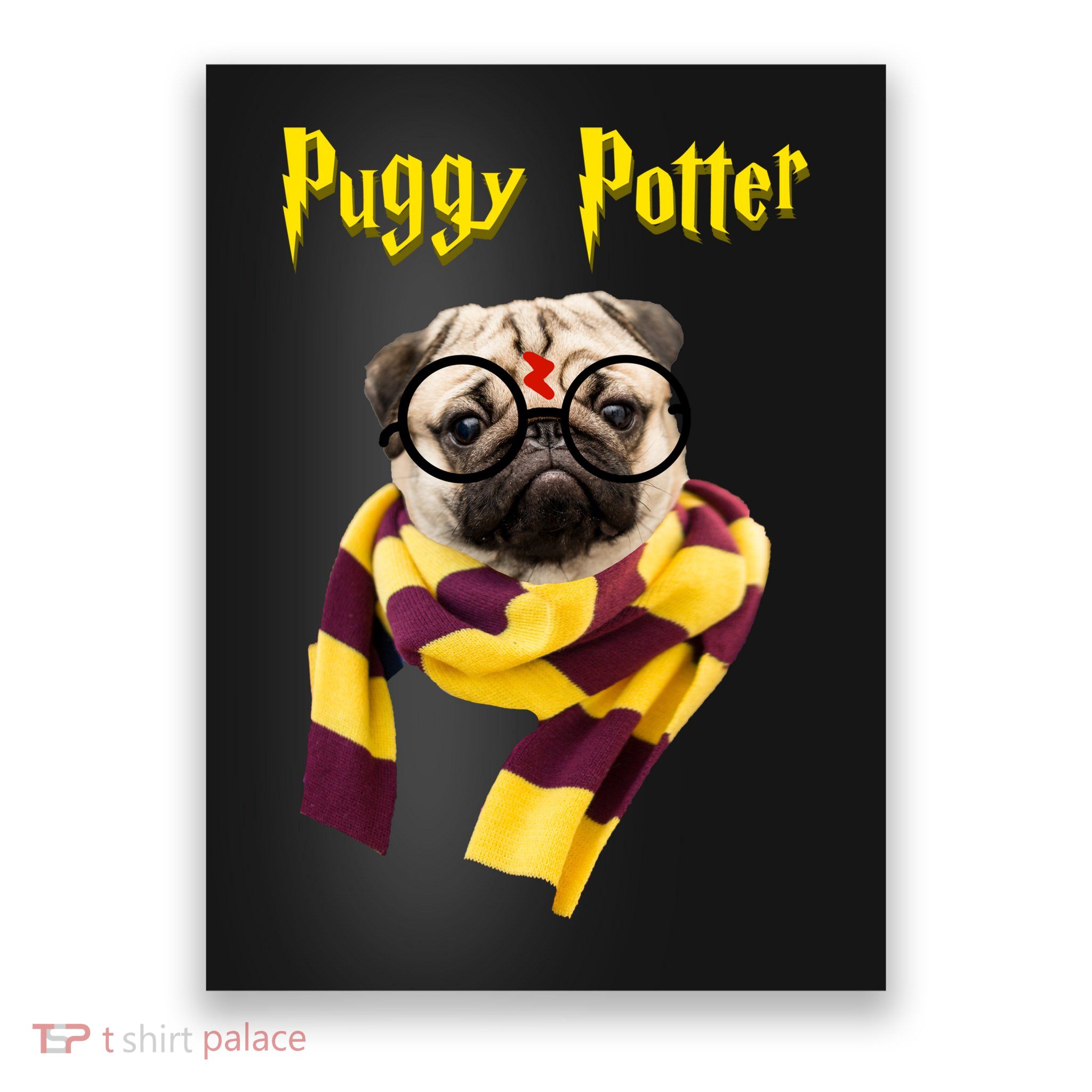 Puggy Potter Funny Parody Movie Poster
