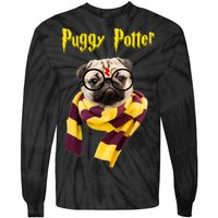 Puggy Potter Funny Parody Movie Tie-Dye Long Sleeve Shirt