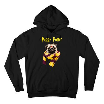 Puggy Potter Funny Parody Movie Tall Hoodie