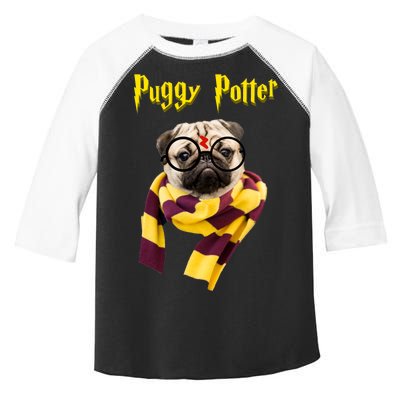 Puggy Potter Funny Parody Movie Toddler Fine Jersey T-Shirt