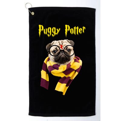 Puggy Potter Funny Parody Movie Golf Towel