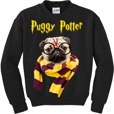 Puggy Potter Funny Parody Movie Kids Sweatshirt