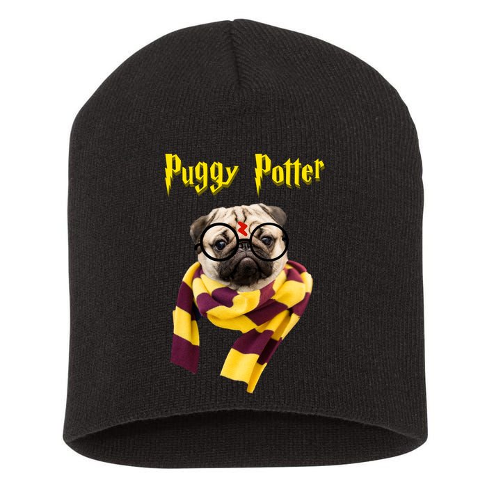 Puggy Potter Funny Parody Movie Short Acrylic Beanie