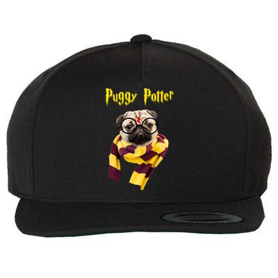 Puggy Potter Funny Parody Movie Wool Snapback Cap