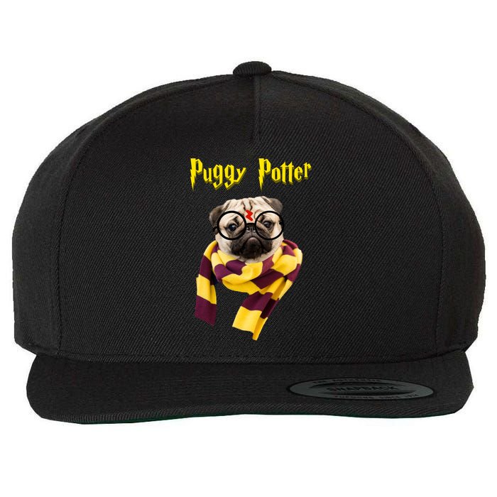 Puggy Potter Funny Parody Movie Wool Snapback Cap