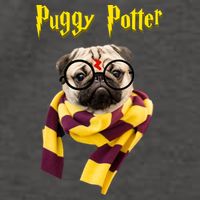 Puggy Potter Funny Parody Movie Vector Backpack