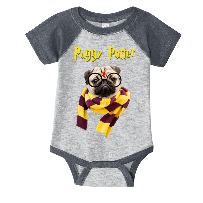 Puggy Potter Funny Parody Movie Infant Baby Jersey Bodysuit