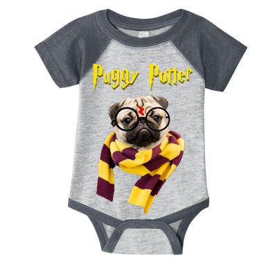 Puggy Potter Funny Parody Movie Infant Baby Jersey Bodysuit