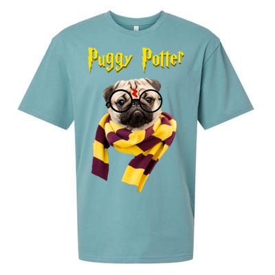 Puggy Potter Funny Parody Movie Sueded Cloud Jersey T-Shirt