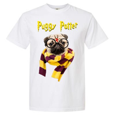 Puggy Potter Funny Parody Movie Garment-Dyed Heavyweight T-Shirt