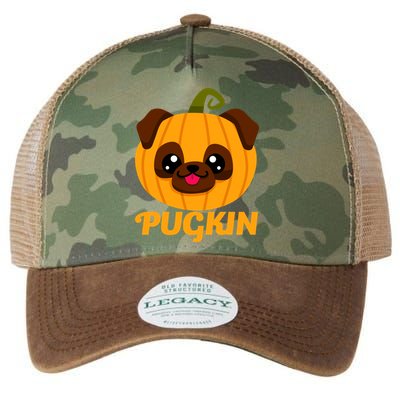 Pugkin Pumpkin Pug Legacy Tie Dye Trucker Hat