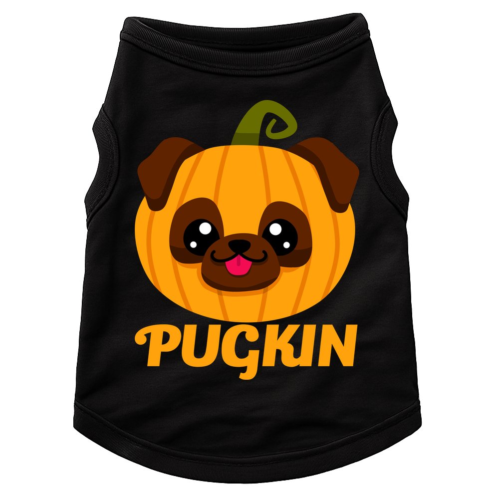 Pugkin Pumpkin Pug Doggie Tank