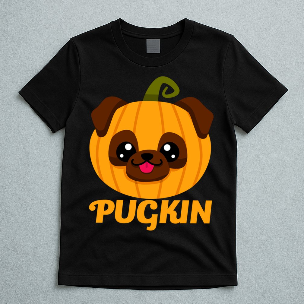Pugkin Pumpkin Pug T-Shirt