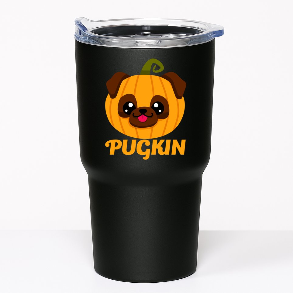 Pugkin Pumpkin Pug Tumbler