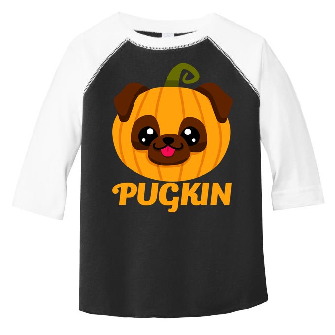 Pugkin Pumpkin Pug Toddler Fine Jersey T-Shirt