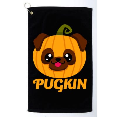 Pugkin Pumpkin Pug Golf Towel