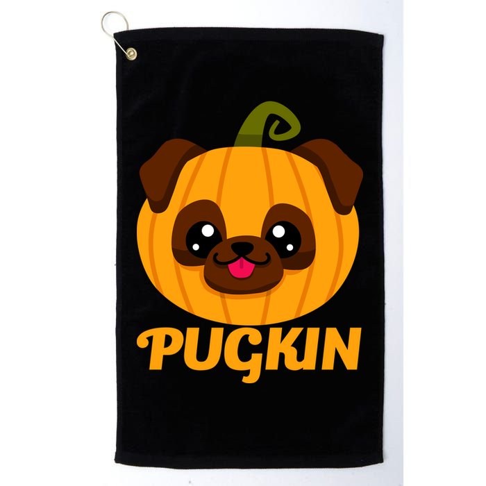 Pugkin Pumpkin Pug Golf Towel