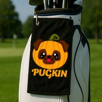 Pugkin Pumpkin Pug Golf Towel