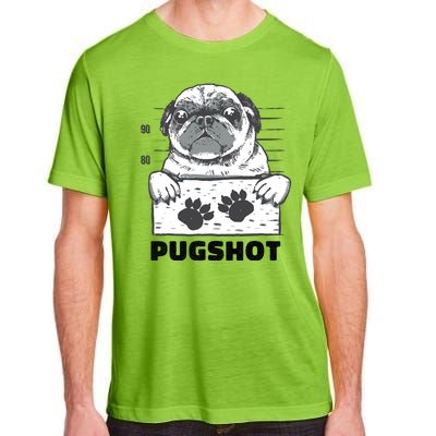 Pugshot Jail Prison Funny Pug Adult ChromaSoft Performance T-Shirt