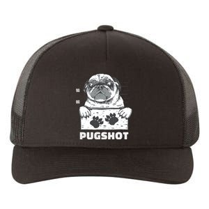 Pugshot Jail Prison Funny Pug Yupoong Adult 5-Panel Trucker Hat