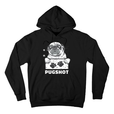 Pugshot Jail Prison Funny Pug Hoodie