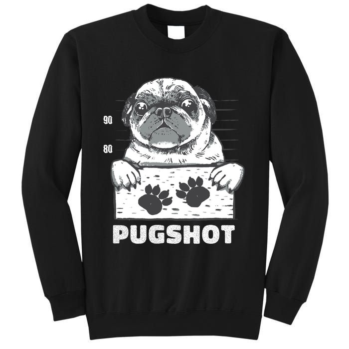 Pugshot Jail Prison Funny Pug Sweatshirt