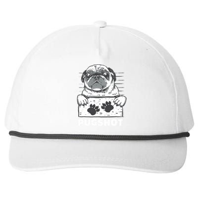 Pugshot Jail Prison Funny Pug Snapback Five-Panel Rope Hat