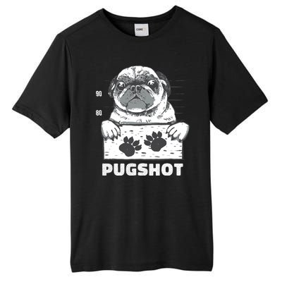 Pugshot Jail Prison Funny Pug Tall Fusion ChromaSoft Performance T-Shirt