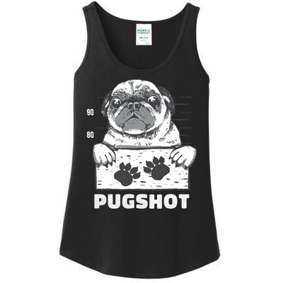 Pugshot Jail Prison Funny Pug Ladies Essential Tank