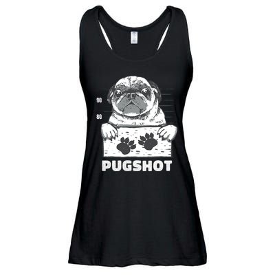 Pugshot Jail Prison Funny Pug Ladies Essential Flowy Tank