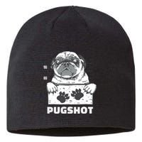 Pugshot Jail Prison Funny Pug Sustainable Beanie